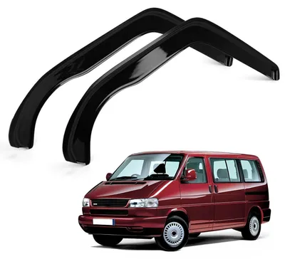 Produktbild von Windabweiser für VW T4 1990-2003, 2er Set Schwarz, Seitenfenster
