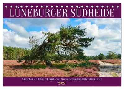 Produktbild von Lüneburger Südheide (Tischkalender 2027 DIN A5 quer), CALVENDO Monatskalender