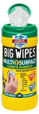 Image de Lingettes Big Wipes Pro Biodégradables Nettoyage Multi-surfaces Pro Biodégradable - L'outil Parfait