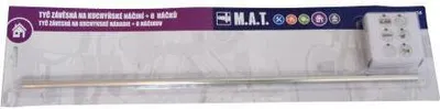 Produktbild von hängestange für Küchenutensilien 54cm + 8 Haken aus Edelstahl + Fe