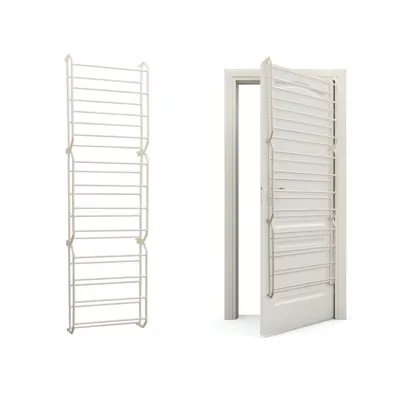 24 Taschen Schuh Organizer Für Tür - Aufhängbarer Schuhspender 165x50 Cm