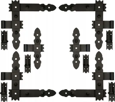 Produktbild von Türscharnier 300X50mm FEINZ Set 12 Teile Winkel Robust Und Langlebig Einfache Montage