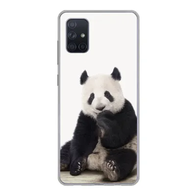 Produktbild von MuchoWow® Handyhülle Schutzhülle Hülle für Samsung Galaxy A71 Panda - Tiere - Jungen - Mädchen - Pandabär Silikon Softcase Handy Hülle - Kartenbesitzer