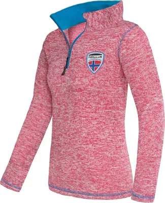 Produktbild von Nebulus Fleecepullover KYLE Damen, warmer Fleecepullover, Pulli aus Fleece mit Half Zip Reißverschluss, P5228 - Damen, pink-malibu, XXL/44