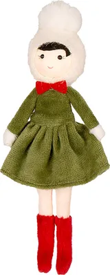 Produktbild von Weihnachtspuppen-Anhänger zum Aufhängen, Ornament mit Umhängeband, einfach aufzuhängen, Plüschspielzeug, Dekoration für Feiertage und Partys