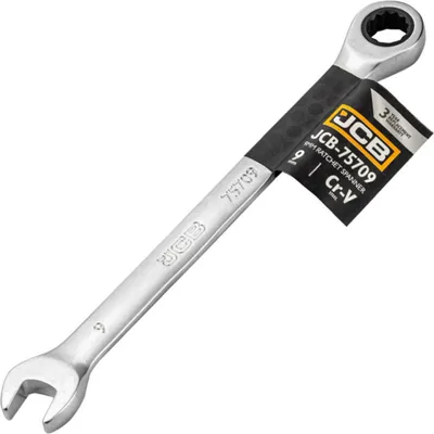 Produktbild von JCB | Ratschenschlüssel 9mm, Ringratschenschlüssel, Ratschenringschlüssel