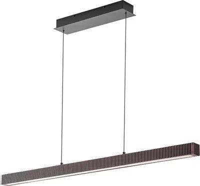 Produktbild von Lucande LED-Hängeleuchte Emara, holz dunkel, Eiche, CCT