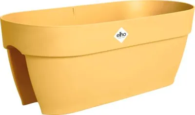 Produktbild von Geländer Blumenkasten Elho Vibia campana Flower Bridge Kunststoff 60 x 26 x 22 cm honiggelb inkl. Befestigungsmaterial