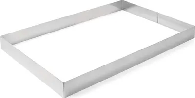 Produktbild von Rechteckiger Backrand aus Edelstahl 585x385x50mm Hendi 512401