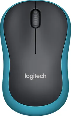 Obrázok produktu pre Logitech M 185 Bezdrôtová myš pre notebooky USB schwarz / blau