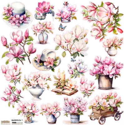 Image de AUTOCOLLANTS - ScrapLove - Magnolia