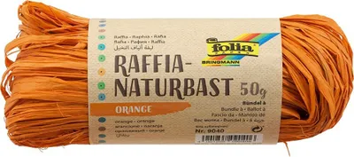 Immagine prodotto di Folia 9040 Naturbast Rafia - opaco, arancione, 50 g