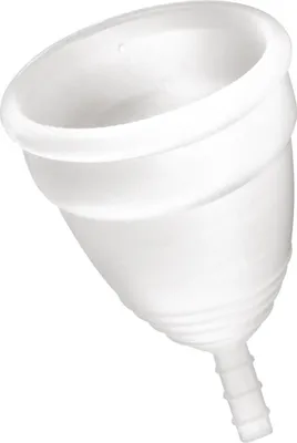 Produktbild von Menstruationstasse Yoba Nature Santé Weiß Silikon L