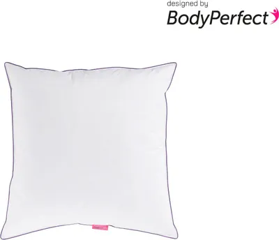 Produktbild von Häussling Komfora® by BodyPerfect Box-Edition 2-Kammer-Kopfkissen 80x80 cm | Federn- und Daunenkissen, Deutsche Manufaktur, auch für Allergiker geeignet, Bezug 100% Baumwolle