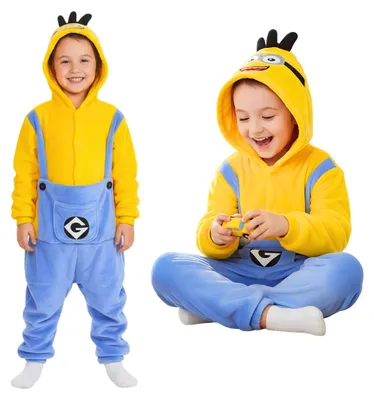 Produktbild von Onesie Kigurumi Pyjama Kostüm für Kinder Minions 104