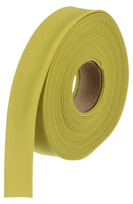 Schrägband doppelt gefaltet, 15 mm, 9 m, Polyester, goldfarben