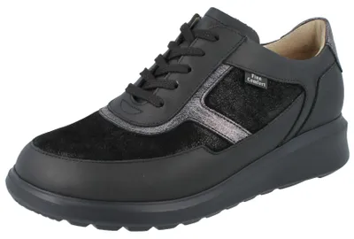 Obrázok produktu pre FINN COMFORT Stretch Arinaga dámske šnurovacie topánky so zipsom čierna koža : UK 3,5 Veľkosť topánok: UK 3,5