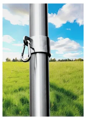 Produktbild von Höhenverstellung aus Edelstahl für Sonnensegelmast 80mm
