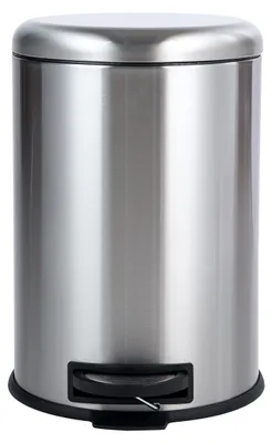 Obrázok produktu pre A. Základný model, odpadkový kôš, nerezová oceľ, 20 litrov, strieborná farba