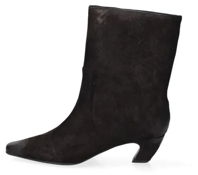 Immagine prodotto di Stivaletti da donna in pelle nera con tacco medio ed elegante