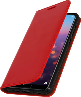 Obrázok produktu pre Avizar, kožené puzdro na telefón Huawei P20 Pro, červená farba