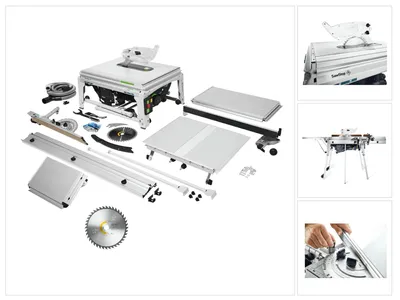 Produktbild von Festool TKS 80 EBS Set Tischkreissäge 2200 Watt 254 mm ( 575828 ) + Universal Kreissägeblatt W40 ( 575975 )