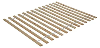 Produktbild von Rolllattenrost - Fichte-/Kieferlatten - 140 x 200 cm - mit Textilband
