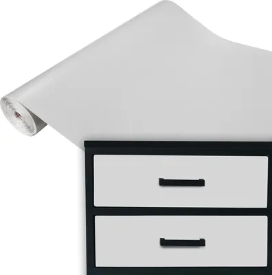 Produktbild von Klebefolie Möbel 45x100 cm - Hellgrau Matt - Möbelfolie selbstklebend einfarbig - Folie für Möbel zur schnellen Renovierung von Türen, Tischen und Regalen - Möbelfolie dekorativ und pflegeleicht