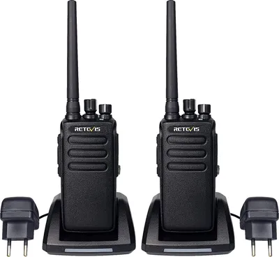 Produktbild von Funkgerät 10km, DMR Radio, IP67 Wasserdicht, Digital Analog Klarer Klang, 2200mAh Industrial Walkie Talkies für die Fertigung, Walkie Talkies,