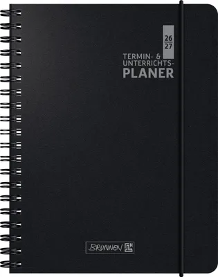 Produktbild von Termin- & Unterrichtsplaner 2026/2027 | A5, Kunststoff, schwarz