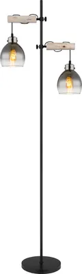 Produktbild von Globo Lighting Stehleuchte Metall schwarz matt, 2x E27