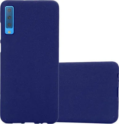 Produktbild von Cadorabo Schutzhülle für Samsung Galaxy A7 2018 Hülle in Blau Handyhülle TPU Etui Cover Case