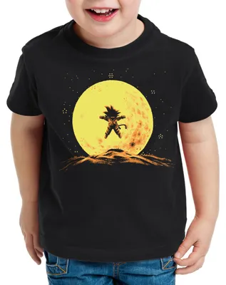 Produktbild von style3 Goku Mond T-Shirt Kinder son-goku dragon z super saiyan turtle