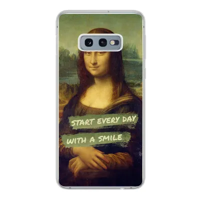 Produktbild von MuchoWow® Handyhülle Schutzhülle Hülle für Samsung Galaxy S10e Mona Lisa - Zitat - Da Vinci Silikon Softcase Handy Hülle - Handy