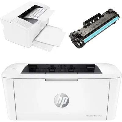 Produktbild von HP M110we Monochrom-Laserdrucker mit Toner 142A WLAN