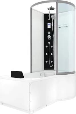 Produktbild von Kombination Badewanne Dusche K50-L01-EC Duschtempel 170x100 cm
