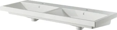 Produktbild von Pelipal Doppelwaschtisch Xpressline 4035 120 x 45 cm weiß glänzend 4900.991239