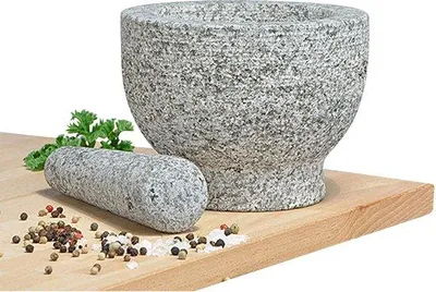 Zdjęcie produktu dla Mörser Famanu - Najwyższa jakość - Stabilny - Do przypraw i ziół