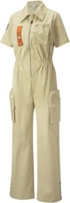 Produktbild von PUMA Damen Jumpsuit Beige Kurzarm Größe M: Stilvoll & Bequem