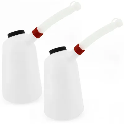 Produktbild von 2x Ölkanne 3 Liter Behälter flexiblen Ausgießer YT-06983