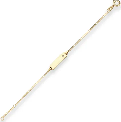 1-5mm-Id-Armband-Figarokette-diamantiert-Stern-aus-585-Gelbgold