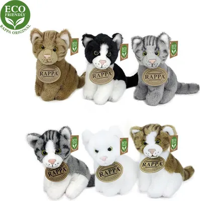 Immagine prodotto di RAPPA Gatto di peluche 14 cm seduto ECO-FRIENDLY