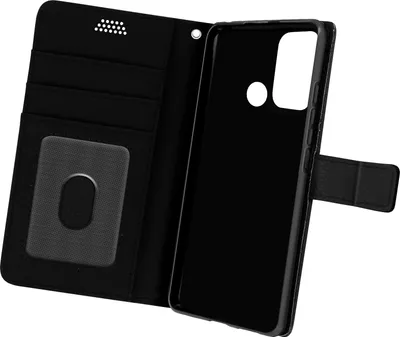 Produktbild von Avizar, Kunstlederhülle mit Kartenfächern für Motorola Moto G60S, Schwarz