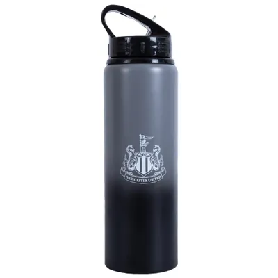 Produktbild von Newcastle United FC - Wasserflasche, Wappen, Aluminium TA12156 (Einheitsgröße) (Grau/Schwarz/Weiß/Gold)