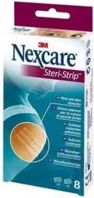 Produktbild von Nexcare™ Klammerpflaster Steri-Strip R150C weiß, 8 St.