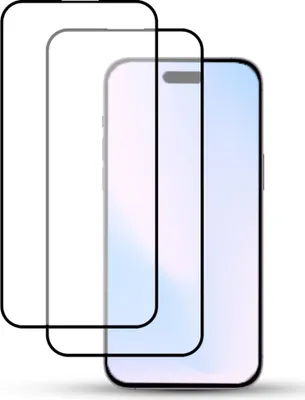 Obrázok produktu pre 2-balenie iPhone 15 Pro Ochranné sklo na displej - Tvrdené sklo 9H - Super kvalita 3D
