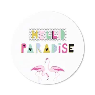 Produktbild von MuchoWow® Mauspad Mousepad Flamingo - Sommer - Rosa 40x40 cm - Mousepads - Maus Mat - Pad - Mausunterlage - Schreibtisch Accessoires