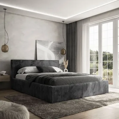 Produktbild von Polsterbett TILIA mit Bettzeugbehälter 180x200 Kopfteil 95 cm TILIA 100