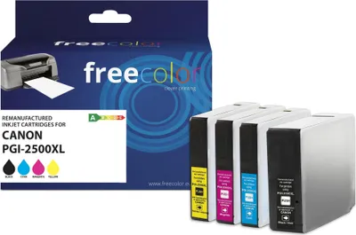 Image de Freecolor K10405F7 Freecolor Patrone Canon PGI-2500XL BK/C/M/Y remanufactured