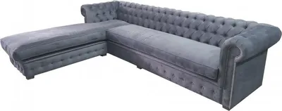 Image de Samt Ecksofa Chesterfield Textil Stoff Eckcouch Sofa Polster Couch Eckgarnitur